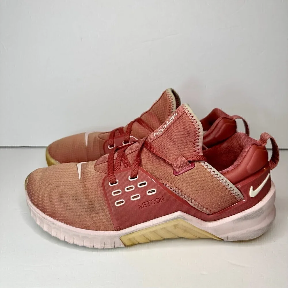 Nike Free Metcon 2 Sneakers Women's Light Redwood Pink cd8526-866 Size 9.5
